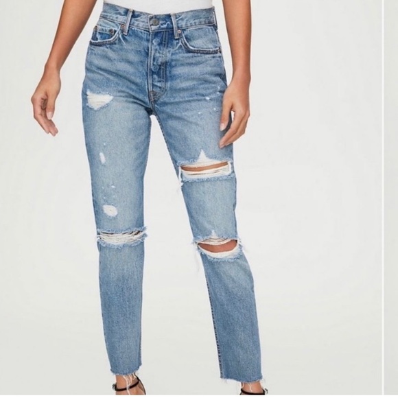 GRLFRND “Karolina” jeans in “a little more love” colour - Picture 1 of 5